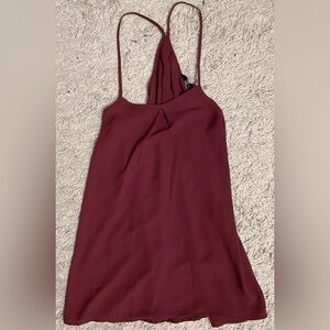 BANANA REPUBLIC wine red maroon sleeveless shirt top blouse small s